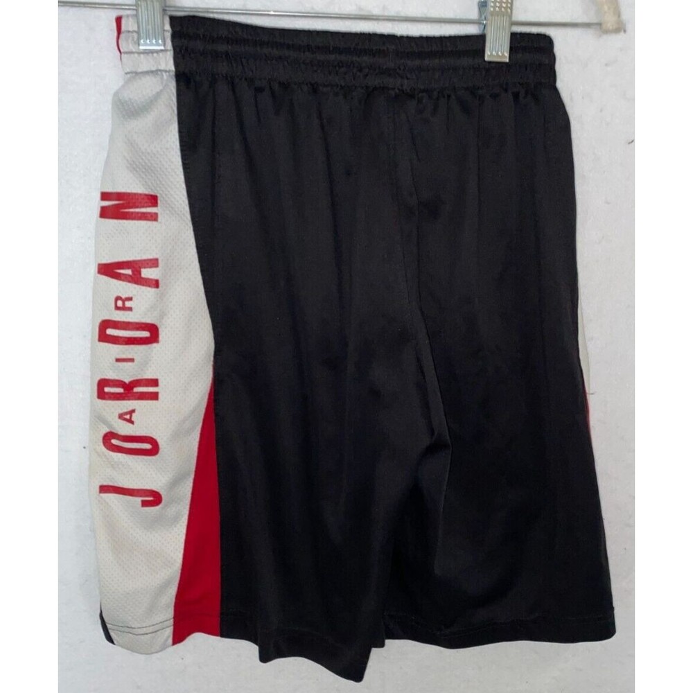 Jordan Shorts Mens sz M Black Red Jumpman Dri-Fit Basketball Sports Outdoors